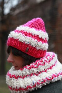 "Peruvian Pink" -zestaw: czapka i komin