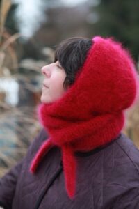 Angora Hood – Handcrafted