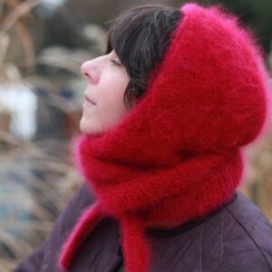 Angora Hood – Handcrafted